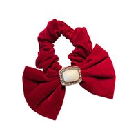 Bowknot French Large Intestine Circle Hair Rope Female Velvet Hair Circle main image 6