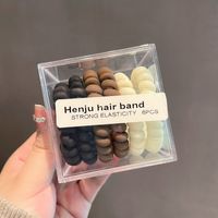 Five Packs Of Tied Hai Phone Cord Hair Rope Simple Hair Ring Rubber Band main image 5