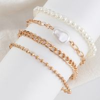 Creative Jewelry Mix And Match Pearl Chain Fashion Simple Set Bracelet main image 4