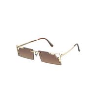 New Fashion Style Korea Corrugated Frame Sunglasses sku image 6