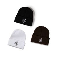 New Woolen Hat Warm Skull Print Knit Hat Korean Fashion Hat main image 4