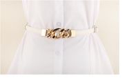 Korean Version Of Chain Buckle Adjustable Thin Belt sku image 2