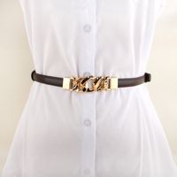 Korean Version Of Chain Buckle Adjustable Thin Belt sku image 3