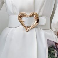 Korean Version Of Heart-shaped Buckle Elastic Girdle Women's Belt Wholesale sku image 2