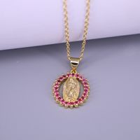 Fashion Geometric Copper Pendant Necklace In Bulk sku image 3