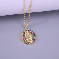 Fashion Geometric Copper Pendant Necklace In Bulk sku image 4