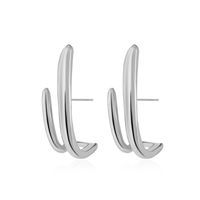 Simple Geometric Earrings C-shaped Ear Buckle Creative Ear Hook sku image 2