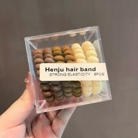 Five Packs Of Tied Hai Phone Cord Hair Rope Simple Hair Ring Rubber Band sku image 2