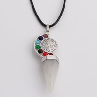 Fashion Gallstone Jewelry Cross-border Heart Pendant Necklace sku image 3
