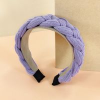 Knitting Braided Headband Solid Color Hairpin Warm Twist Headband sku image 1