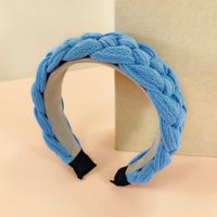 Knitting Braided Headband Solid Color Hairpin Warm Twist Headband sku image 2