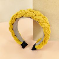 Knitting Braided Headband Solid Color Hairpin Warm Twist Headband sku image 3
