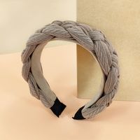 Knitting Braided Headband Solid Color Hairpin Warm Twist Headband sku image 6
