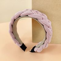 Knitting Braided Headband Solid Color Hairpin Warm Twist Headband sku image 7