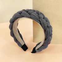 Knitting Braided Headband Solid Color Hairpin Warm Twist Headband sku image 9