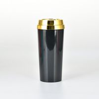 Solid Color Coffee Cup With Electroplated Lid Double-layer Insulated Business Water Cup Wholesale sku image 4