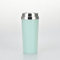 Solid Color Coffee Cup With Electroplated Lid Double-layer Insulated Business Water Cup Wholesale sku image 7