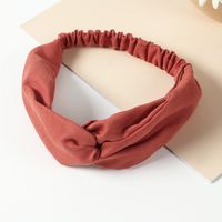 Striped Flannel Candy Solid Color Hairband Elastic Broad Headband sku image 3