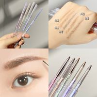 Round Refill Eyebrow Pencil Waterproof Sweat-proof Double-ended Automatic Eyebrow Pencil main image 5