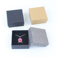 Earring Box Set Small Paper Box Pendant Necklace Ring Jewelry Display Box main image 2