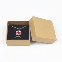 Earring Box Set Small Paper Box Pendant Necklace Ring Jewelry Display Box main image 4