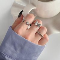 Wholesale Jewelry Retro Star And Moon 7-piece Set Ring Nihaojewelry sku image 1