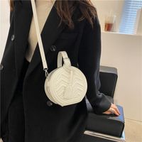 Korean Fashion Small Round Bag Handbag Rhombus Shoulder Messenger Bag main image 4