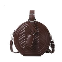 Korean Fashion Small Round Bag Handbag Rhombus Shoulder Messenger Bag main image 6