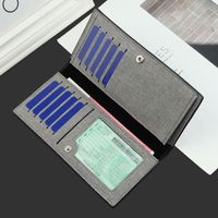 Mode Lange Brieftasche Dünne Schnalle Koreanische Casual Brieftasche Multifunktionale Neue Canvas-kupplung main image 4