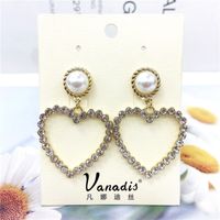 Love Pearl Fairy Temperament Retro French Trendy Niche Earrings main image 1