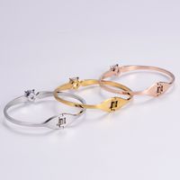 Fashion Stainless Steel Bracelet Jewelry Simple Women's Glossy Bracelet main image 5