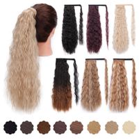 European And American Ladies Long Curly Wigs Chair Extension Piece main image 3