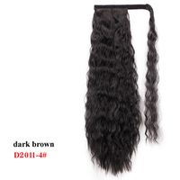 European And American Ladies Long Curly Wigs Chair Extension Piece sku image 4