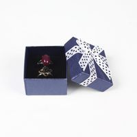 Caja De Anillo Bowknot Exhibición De Joyas Regalo Colgante Collar Caja De Pendientes main image 4