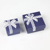 Ring Box Bowknot Jewelry Display Gift Pendant Necklace Earring Box main image 6