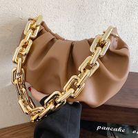 French Niche Design Fold Armpit Bag Soft Metal Chain Bag main image 5