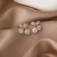 New Trend Cherry Shape Small Earrings Fashion Earrings main image 3