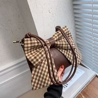 Small Bag Bow Knot Female Bag New Autumn And Winter Fashion Shoulder Messenger Small Square Bag sku image 3