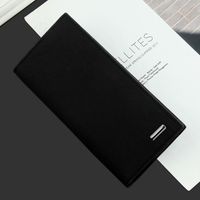 Fashion Long Wallet Thin Buckle Korean Casual Wallet Multifunctional New Canvas Clutch sku image 3