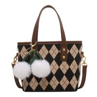 Bolso Retro Del Cubo Del Mensajero Del Bolso De Un Solo Hombro Del Invierno De La Moda sku image 2