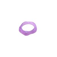 Korean Transparent Candy Color Geometric Resin Ring Wholesale sku image 18