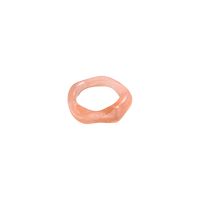 Korean Transparent Candy Color Geometric Resin Ring Wholesale sku image 19