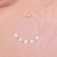 Simple Design Sense Accessories Metal Geometric Sunflower Fluorescent Bracelet Anklet Wholesale main image 2