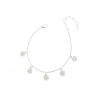 New Simple Accessories Metal Fluorescent Five-pointed Star Pendant Bracelet Anklet main image 5