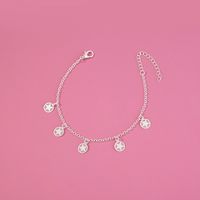 New Simple Accessories Metal Fluorescent Five-pointed Star Pendant Bracelet Anklet main image 7