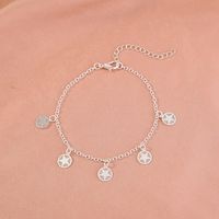 New Simple Accessories Metal Fluorescent Five-pointed Star Pendant Bracelet Anklet main image 9