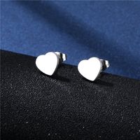 Fashion Heart-shaped Mother's Day Stainless Steel Ecklace Earrings Set main image 5
