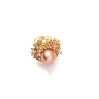 Mode Retro-nische Kreatives Design Perlenblumenring Einfacher Neuer Offener Ring main image 5