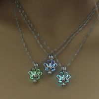 European And American Halloween Luminous Jewelry Luminous Shell Cage Necklace Accessories main image 4