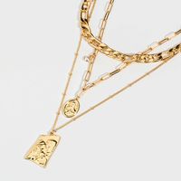 European And American Buddha Head Embossed Pendant Necklace Sweater Chain Female main image 3